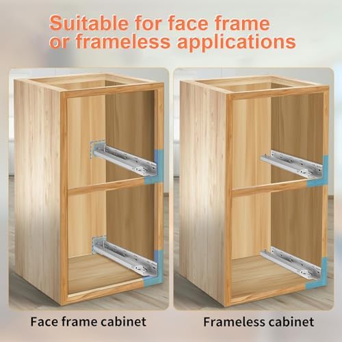 4 pair 21 inch undermount soft close drawer, package contents