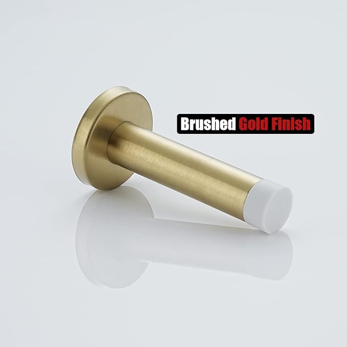 JQK Door Stopper Gold, 304 Stainless Steel Thicken 1mm Sound Dampening Door - Image 8