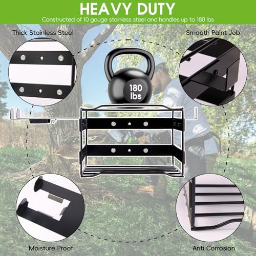 power tool organizer wall mount - heavy duty showing dimensions