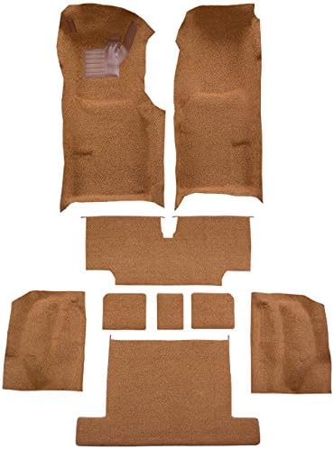 Replacement Auto Carpet Floor Liner - Molded Loop - fits 1976-1976 Chevrolet Corvette Complete with Pad (Red)