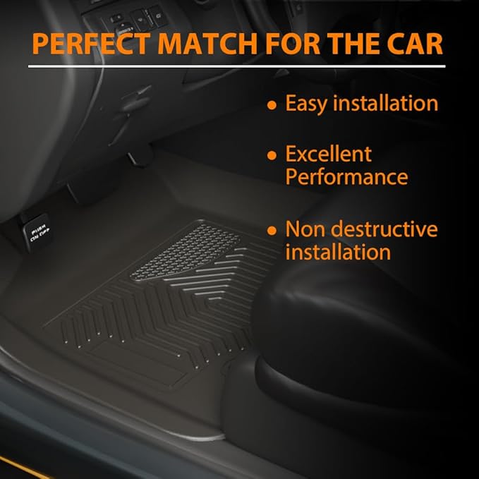 G-PLUS Floor Mats Fit for Chevy Colorado/GMC Canyon Crew Cab 2023 2024 2025 - Image 3
