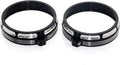 4.5" Fog Passing Light Trim Burst Collection Trim Ring Cover 4 1/2" Auxiliary Lamps Metal For Harley Touring Street Electra Glide Road King 1996-2023