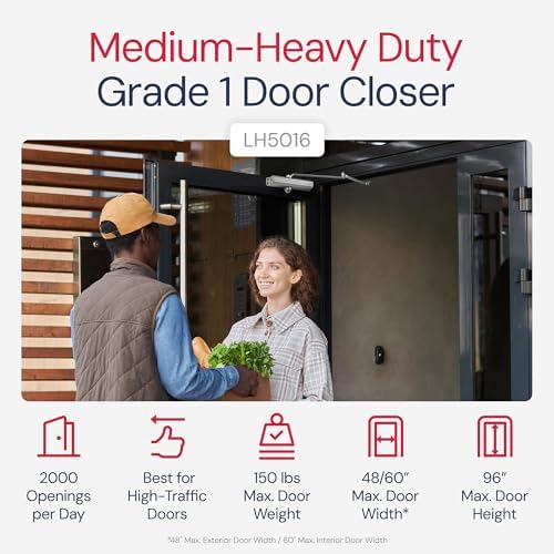lawrence medium/heavy duty door closer commercial grade 1 shown in use