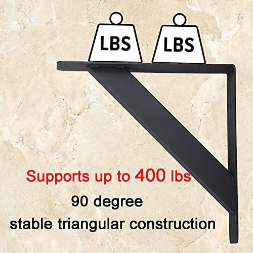 heavy duty shelf brackets countertop support brackets,10"x10"corbels shelf showing dimensions