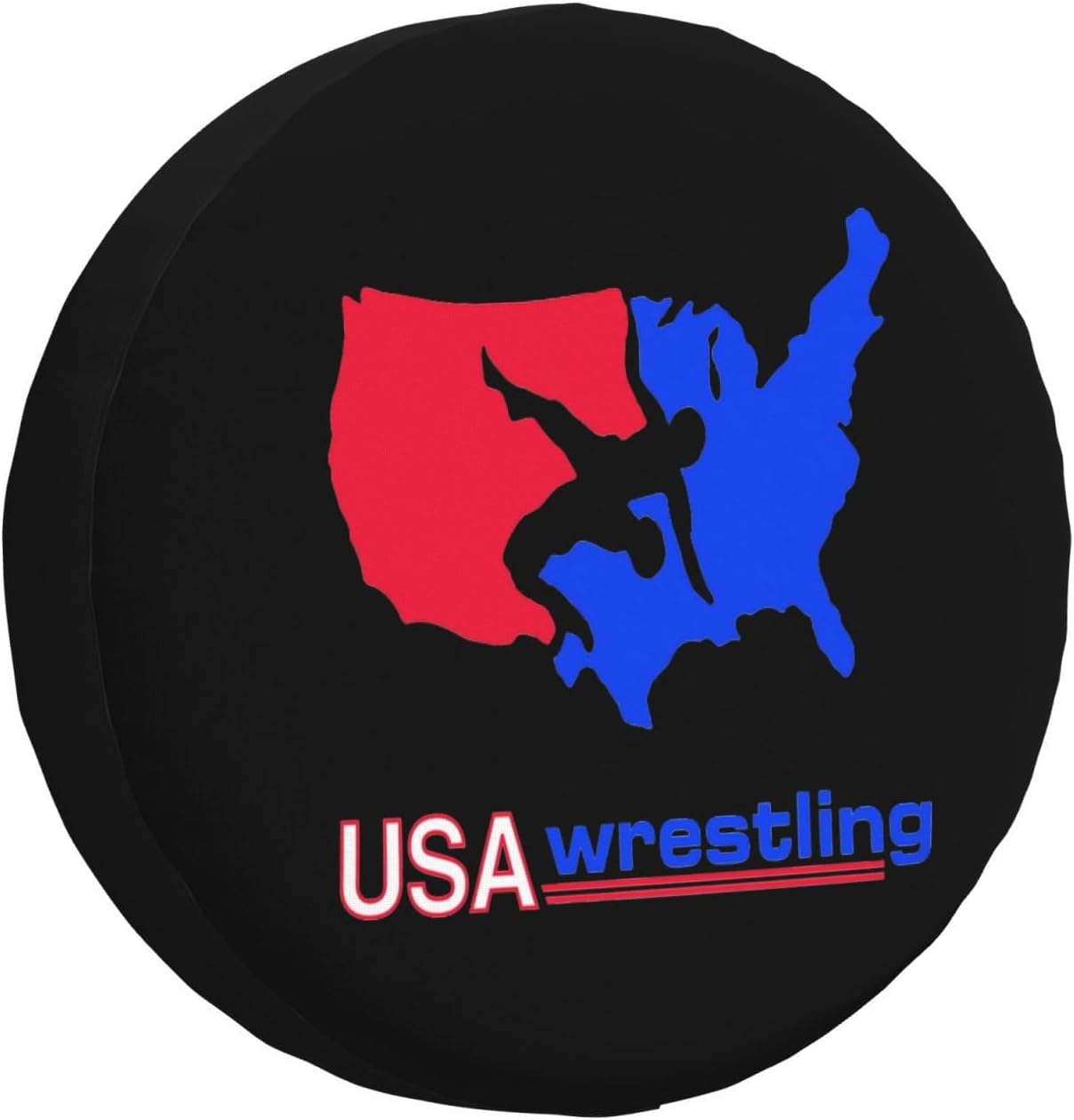 National Wrestling Spare Tire Cover Trailer Tire Covers for Truck SUV Camper Vehicle Wheel Cover Waterproof Sun Dust Protection