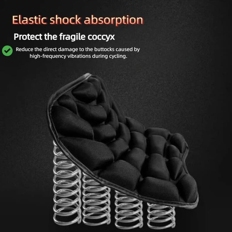 Motorcycle Seat Cushion for CFMOTO Glory 125/150/Moto Ibex 450/Moto Ibex 800 E/S/T/Moto Jet Max, Ergonomic Design With Shock Absorption Breathable Comfort For Long Rides Universal Fit For Most Bikes