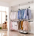 estink tension rod garment rack freestanding adjustable 4-bar, main product view