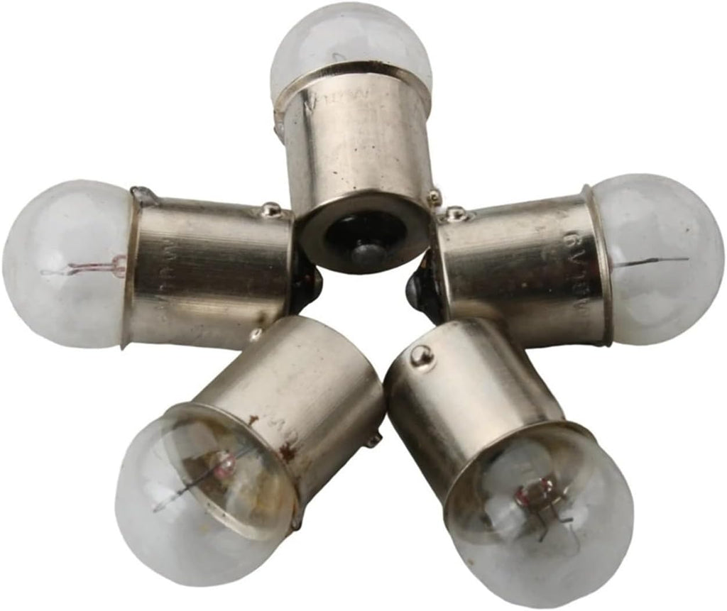5pc 6V 10W Bulb BA15S G18 White For Motorcycle Scooter Motocross Karting 50cc 125cc 200cc 246510655