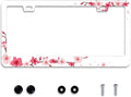 Personalise Beautiful Cherry Blossom License Plate Frame Floral Flowers License by Omw2fyb