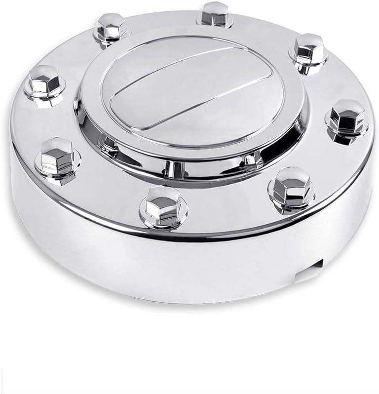 ALLGOOD Front Alloy Wheel Center Caps, Fit Dodge Ram 3500 2011-2016 1-TON Dually, Front Chrome Hub Caps, 1PCS