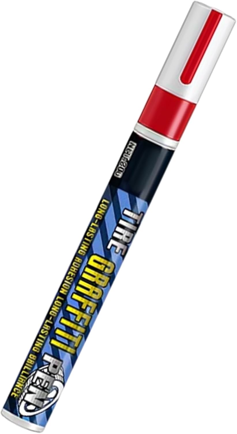 Tire Paint Marker,DIY Car Tyre Decoration Supplies - Tyre Lettering Paint Pen - for Drivers Trucks RVs Motorcycles Detailers Shops Modifiers Racers Restorers Shows