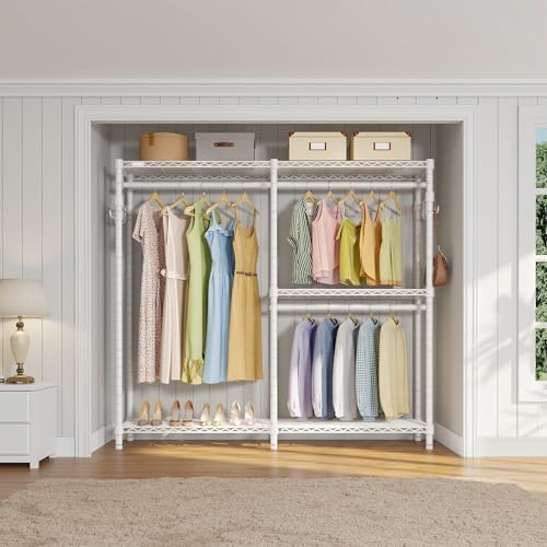 vipek v4 garment rack for hanging clothes heavy shown in use