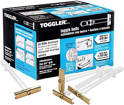 toggler snaptoggle bm6 toggle anchors for m6 fasteners shown in use