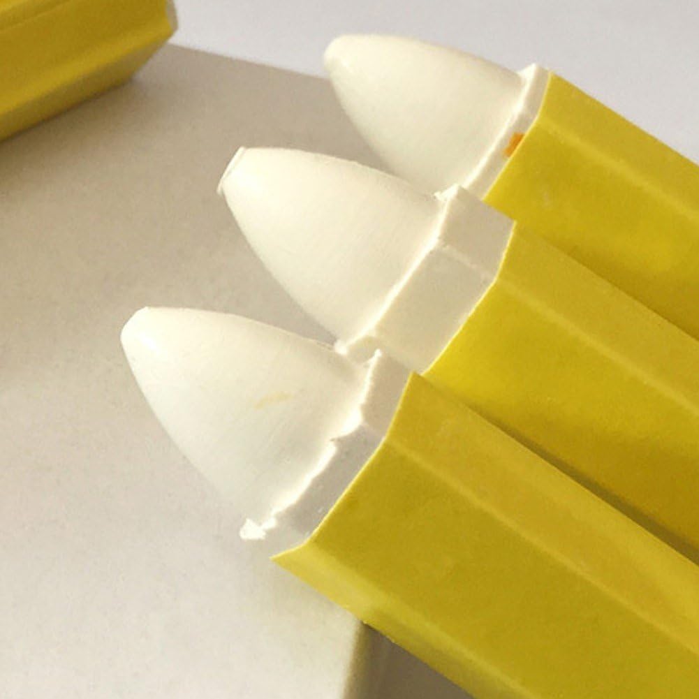 12 Pcs/Set Tyre Marking Crayon White Tyre Tire Repair Marker Pen Waterproof Tire Marker Tire Pens Drawing Crayon Construction Crayon