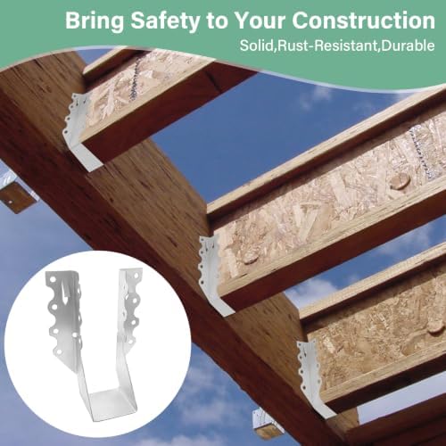 2x6 joist hangers 25pcs 18gauge rafter bracket double on a desk or shelf