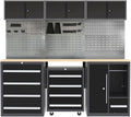 JZD Garage Storage Workbench Cabinet Set System, Heavy Duty, Tool Cabinets by JZD