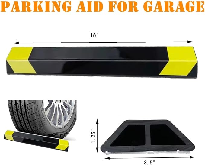 1 Pack 18" Parking Aid for Garage Heavy Duty, Car Parking Stopper for Garage 2 - Image 2