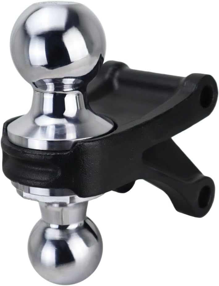 Shocker 8K Sport Air Receiver Hitch with Chrome Combo 2" & 2-5/16" Balls, Fits 2" Hitch - 8,000 lbs
