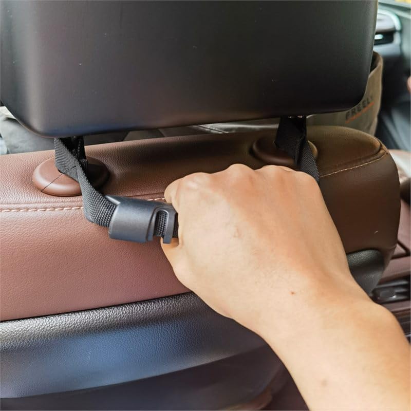 Car Rear Seat headrest Grab Handle Truck Rear Seat Passenger Grip Handles Interior Accessories,1 Pack,Black