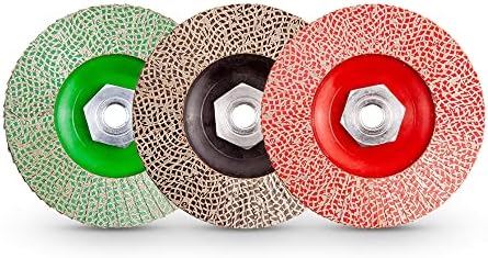 kgs hybrid diamond flap disc 4.5 inch 5/8 showing dimensions