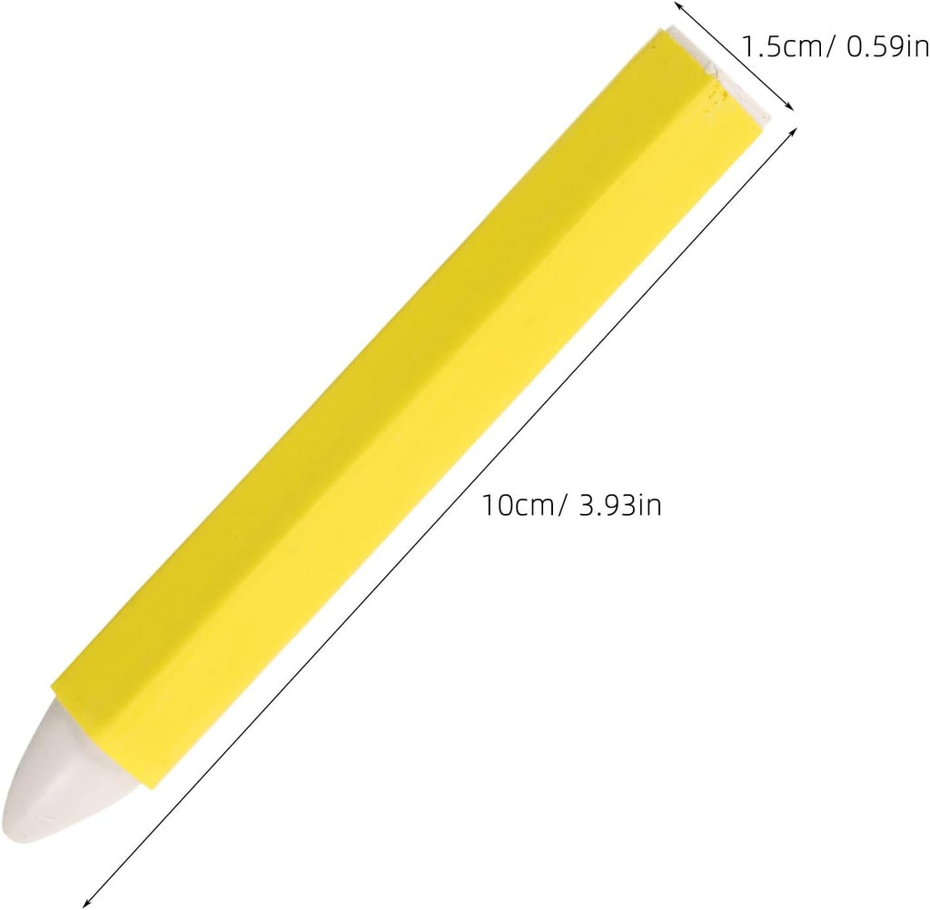 Operitacx 12pcs Car Tire Crayon Marker Pens - White Waterproof Wax Paint Pencils for Automotive Wheel Repair Industrial Tire Drawing Shop, Marking Tools
