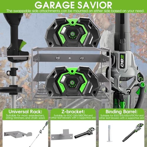 power tool organizer wall mount - heavy duty shown in use