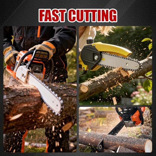 24 inch chainsaw chain 3/8" pitch .050" gauge, front angle view