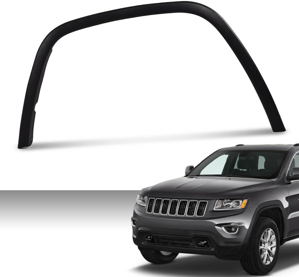 Fender Flare Fit Jeep Grand Cherokee 2011-2016 Front Left Driver Side Wheel, Moldura de rueda Opening Molding Trim Accessories Factory Style 1MP38RXFAE, CH1291106