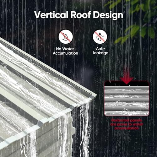 quictent 20x20 ft heavy duty 2-car metal carport showing dimensions