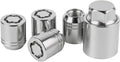 B321SFL001 5Pcs Anti-Theft Wheel Lock Lug Nut Set with Matching Key Socket Compatible with Subaru Vehicle 1990-2026 Forester Outback WRX BRZ Crosstrek Ascent Impreza Alloy Wheels, Chrome Finish