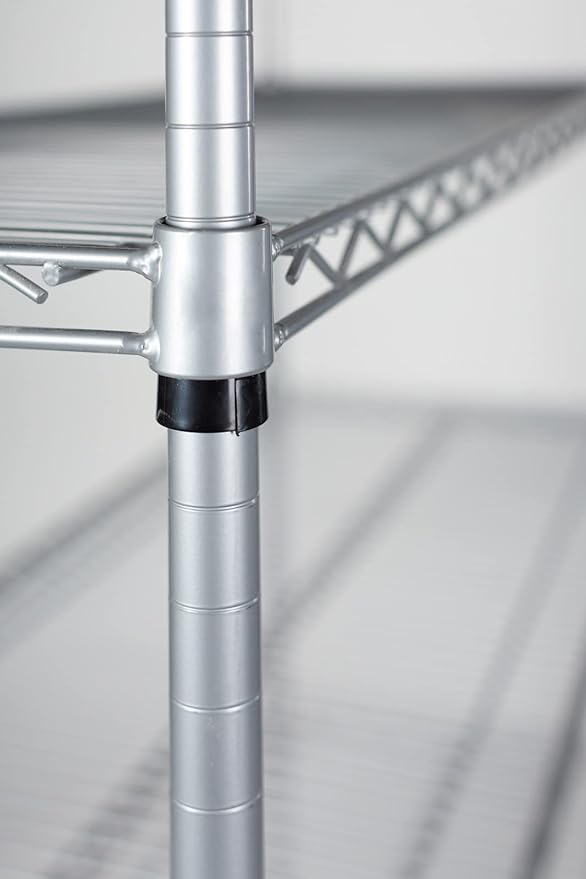 Omega 18" Deep x 24" Wide x 54" High 3 Tier Gray Starter Shelving Unit - Image 5