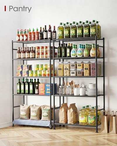 sakugi storage shelves - 5 tier shelf organizer shown in use