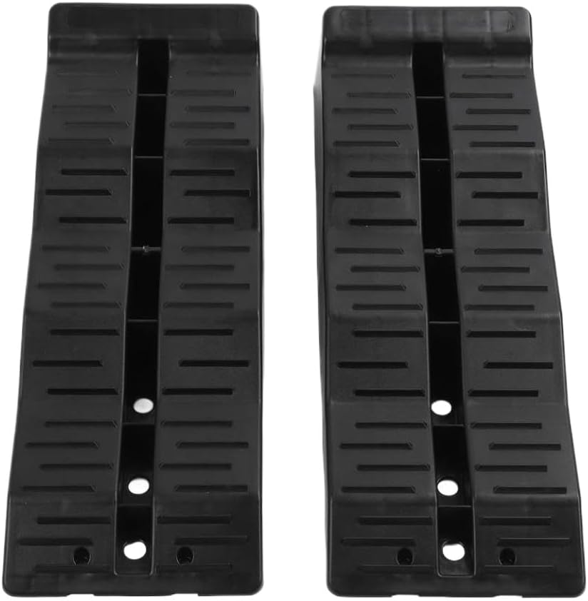 RV Leveling Ramps Wheel Chock 11000LBS Load Capacity Compatible with Travel Trailer Campers