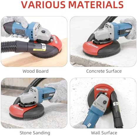 dust shroud for angle grinder with diamond grinding, view 12