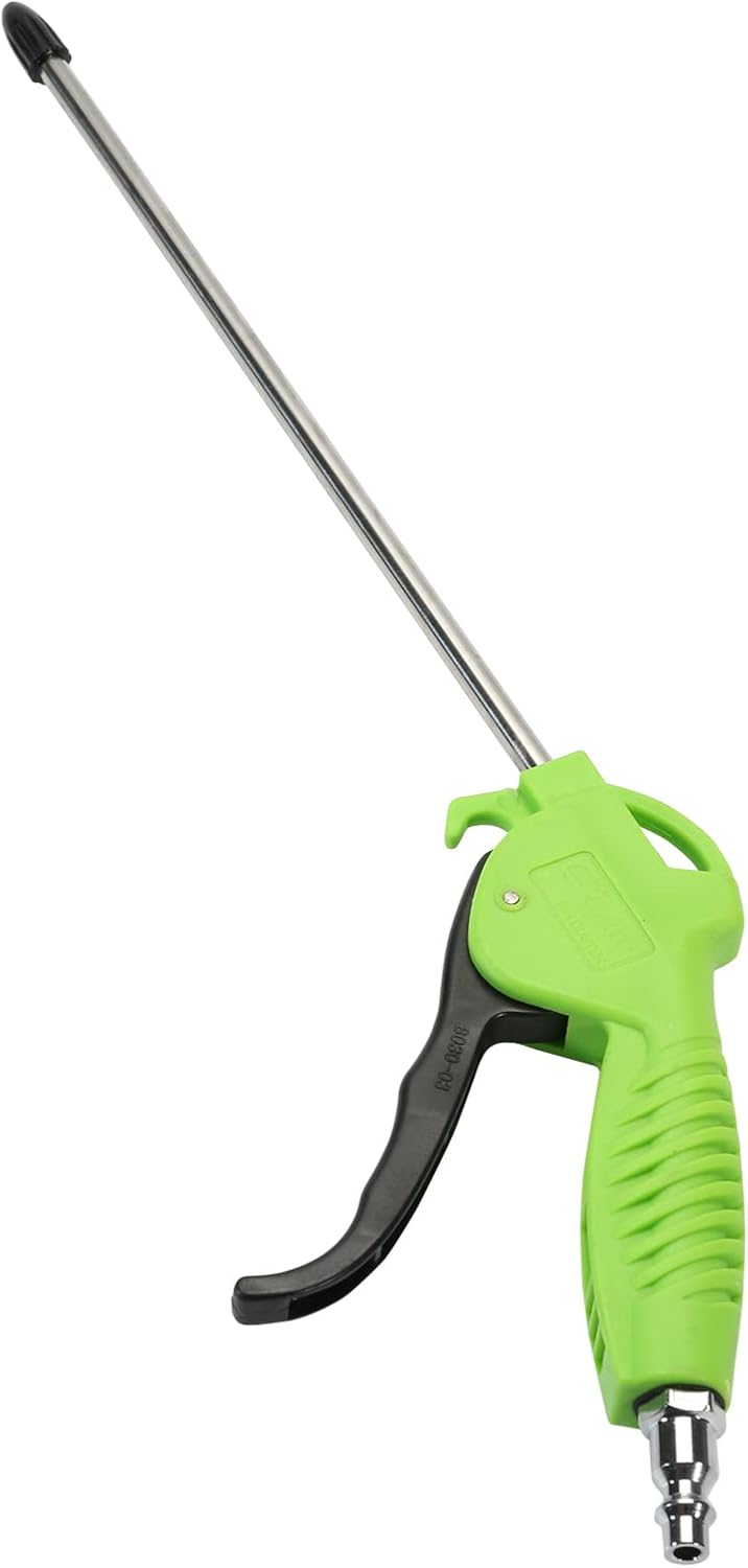 Air Blow Gun with 10 Inch Long Angled Nozzle,High Pressure Dust Blower Gun for Cleaning Car Dust