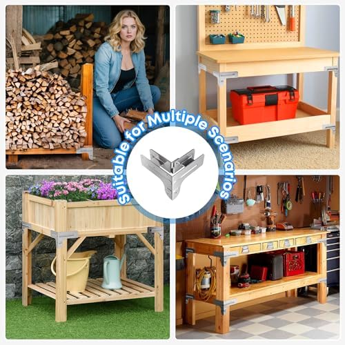 workbench and shelving hardware kit - galvanized steel, package contents