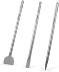zelcan chisel set with sds max shanks, 3pc, main product view