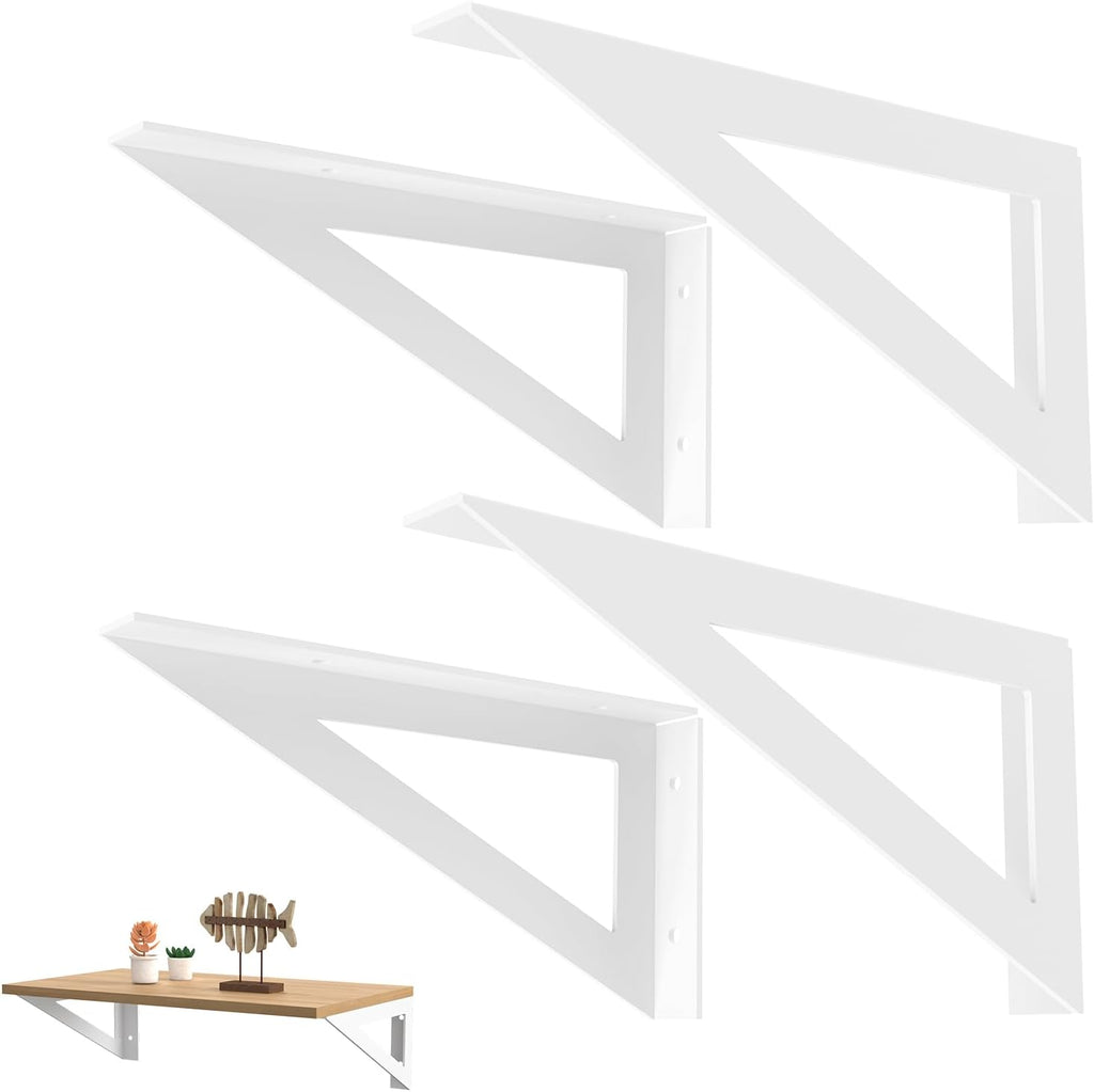 brata white shelf brackets 10 inch, brackets for, main product view