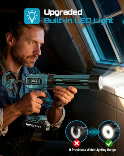 seesii electric caulking gun, upgraded brushless motor w/2, package contents