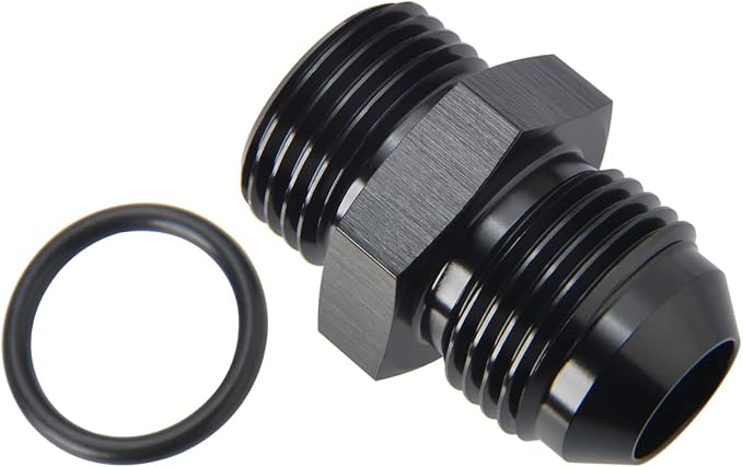 8AN Male Flare to 8AN ORB O-ring Boss Fuel Pump Rail Adapter Fitting Aluminum - Image 3