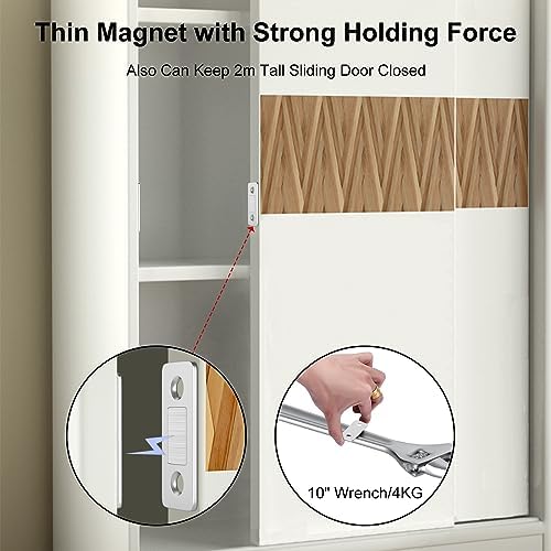 cabinet sliding door magnets jiayi 18 pack ultra shown in use