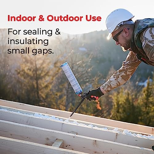 spray foam insulation gun, teflon-coated, red, 2 pack on a desk or shelf