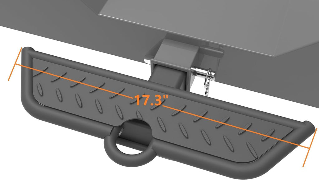 Hitch Step 2 Inch Receivers,Trailer Hitch Step for Truck,Tow,Tailgate,Pickup Truck,Hitch Bumper Guard (Black 17.3 inch)