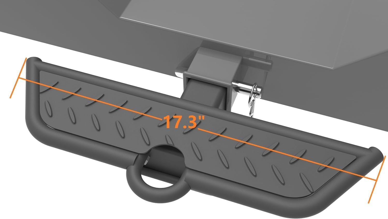 Hitch Step 2 Inch Receivers,Trailer Hitch Step for Truck,Tow,Tailgate,Pickup Truck,Hitch Bumper Guard (Black 17.3 inch)