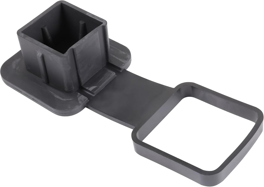 CAREONLINE New 1Pcs Universal Car Trailer Hitch Cover-Plug Cap Rubber Tow Hook Cover Square Mouth Protection Cover Fits for Most SUV Truck Car（OL-NR086260703）