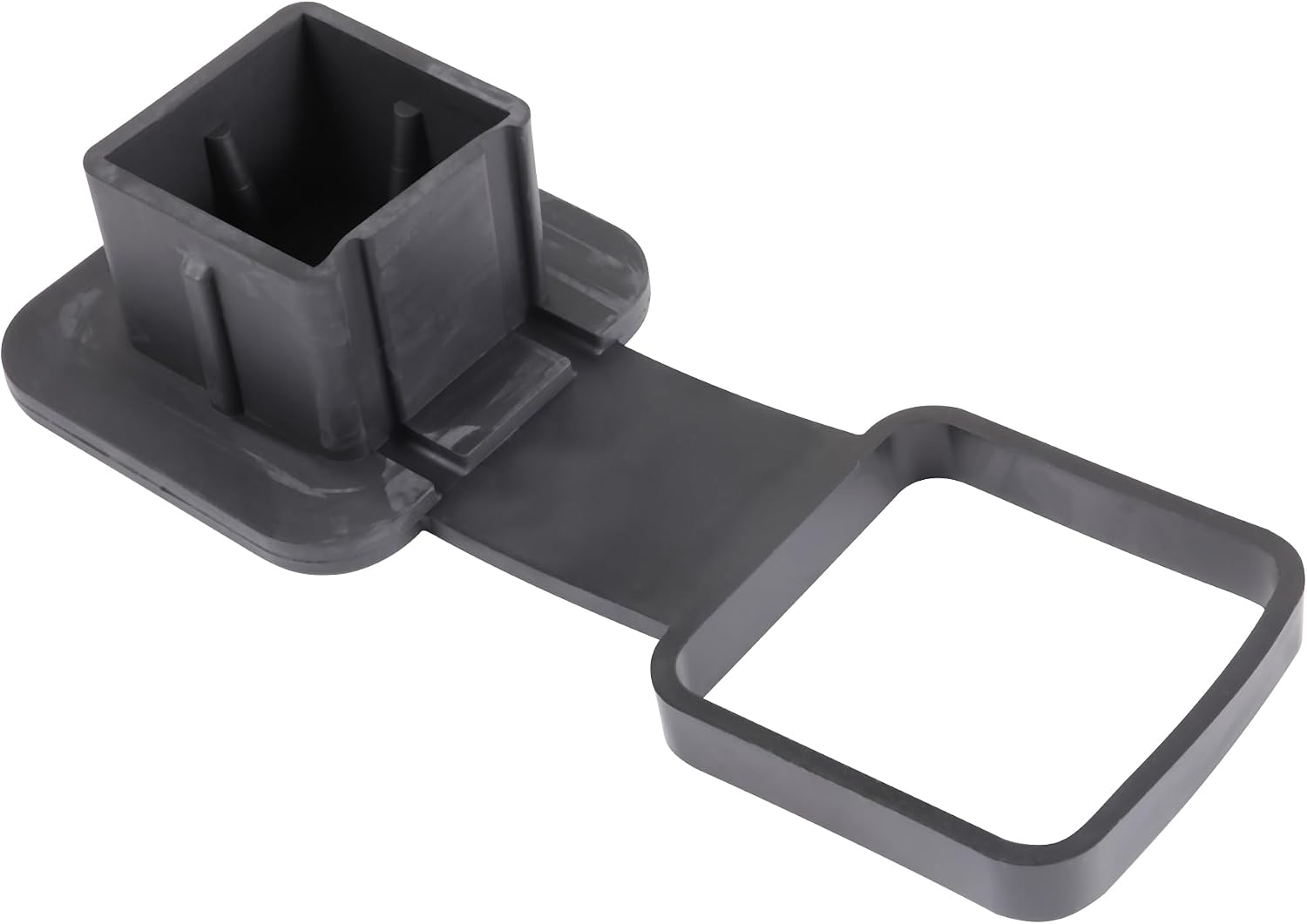 CAREONLINE New 1Pcs Universal Car Trailer Hitch Cover-Plug Cap Rubber Tow Hook Cover Square Mouth Protection Cover Fits for Most SUV Truck Car（OL-NR086260703）
