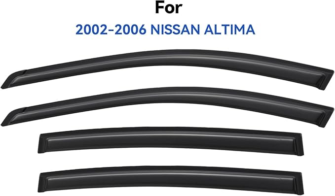 Window Visors Rain Guards for 2002 2003 2004 2005 2006 Nissan Altima, - Image 2