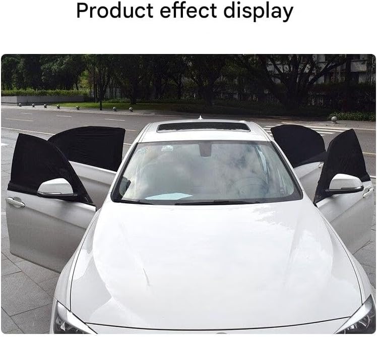 4PCS Car Window Screens for Subaru Outback 2021-2026 Breathable Mesh Sun Shade Fit Side Window Covers High Elastic Fabric Privacy Protection