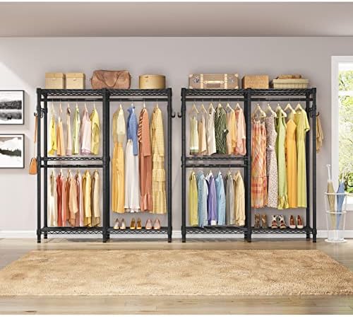 vipek v4 clothing rack for hanging clothes heavy, front angle view