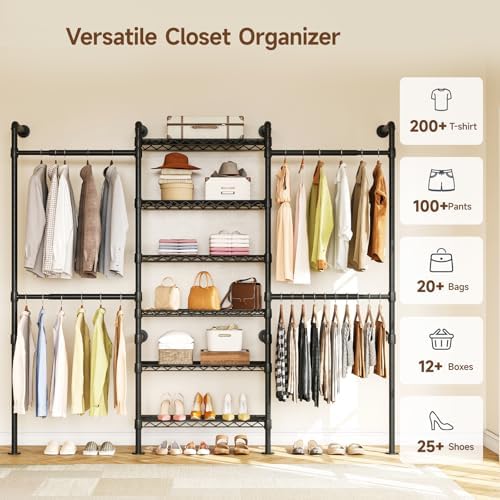 onbrill h3 expandable wall mounted closet system, heavy, view 9